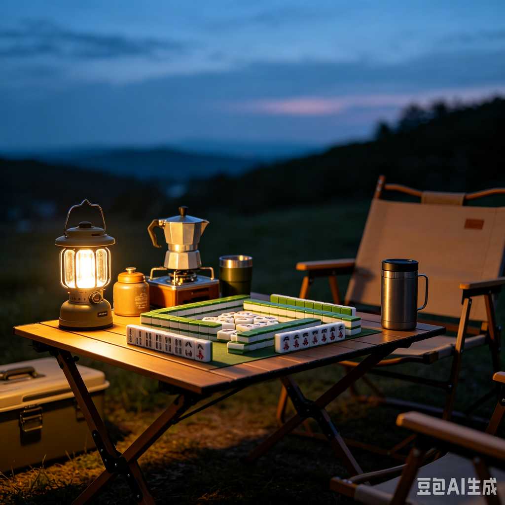 wooden mahjong set