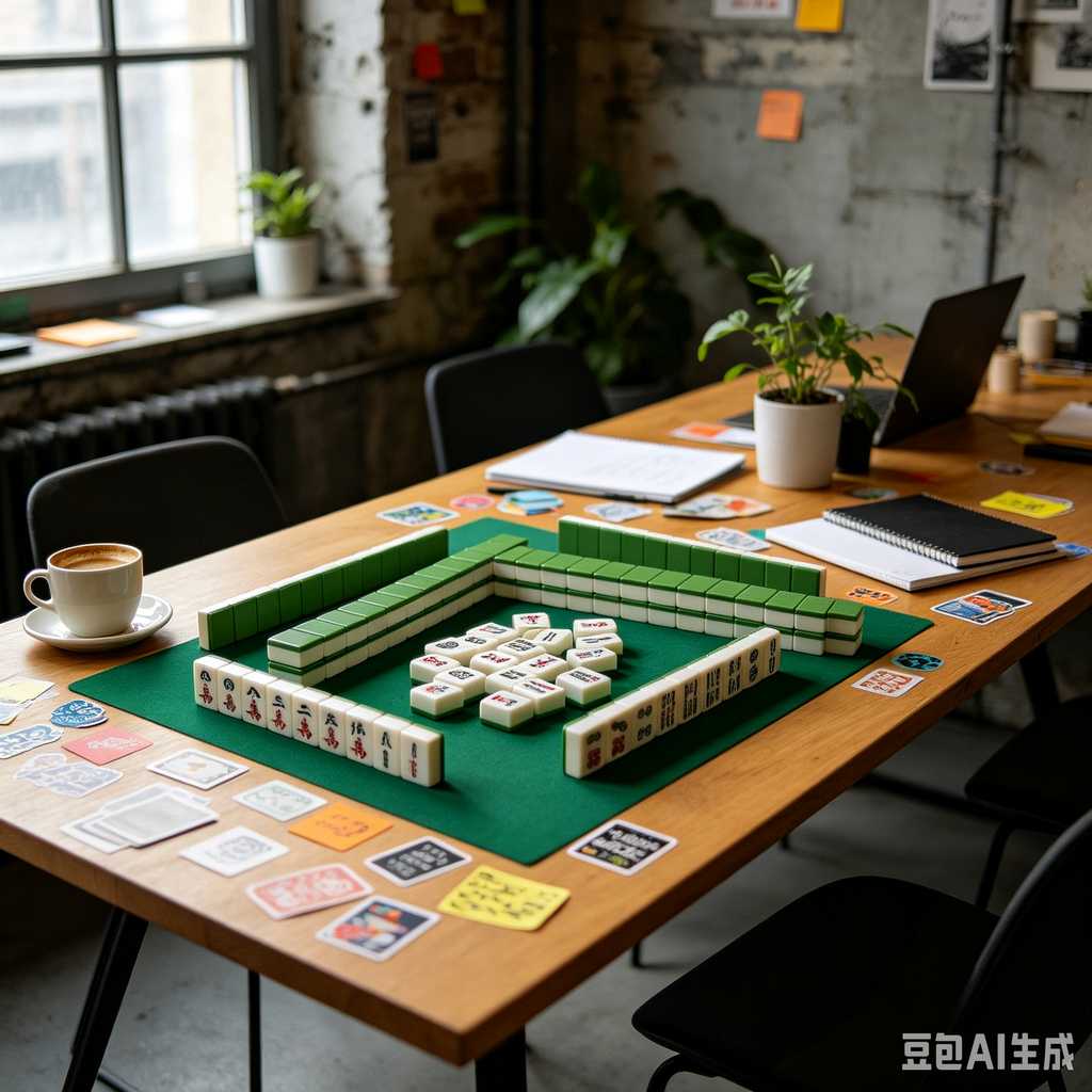 asian classic board game mahjong